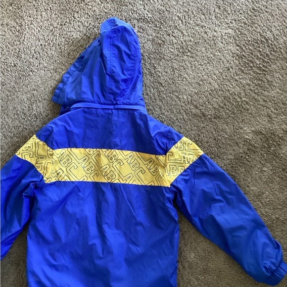 ABC kids Blue and Yellow Jacket‎ padded front jipper with a hood. - Picture 2 of 16